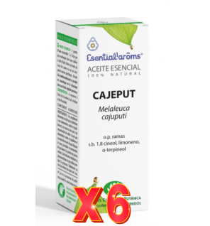 Pack 6 unidades Aceite Esencial Cajeput 10 Ml  Esential Aroms