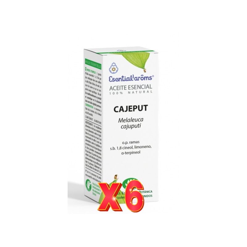 Pack 6 unidades Aceite Esencial Cajeput 10 Ml  Esential Aroms