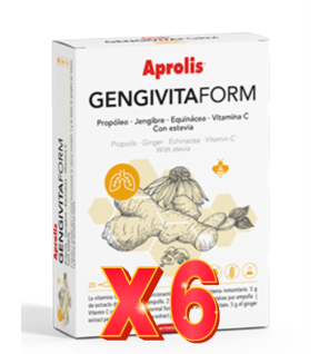 Pack 6 unidades Aprolis Gengivitaform 20 Viales Intersa
