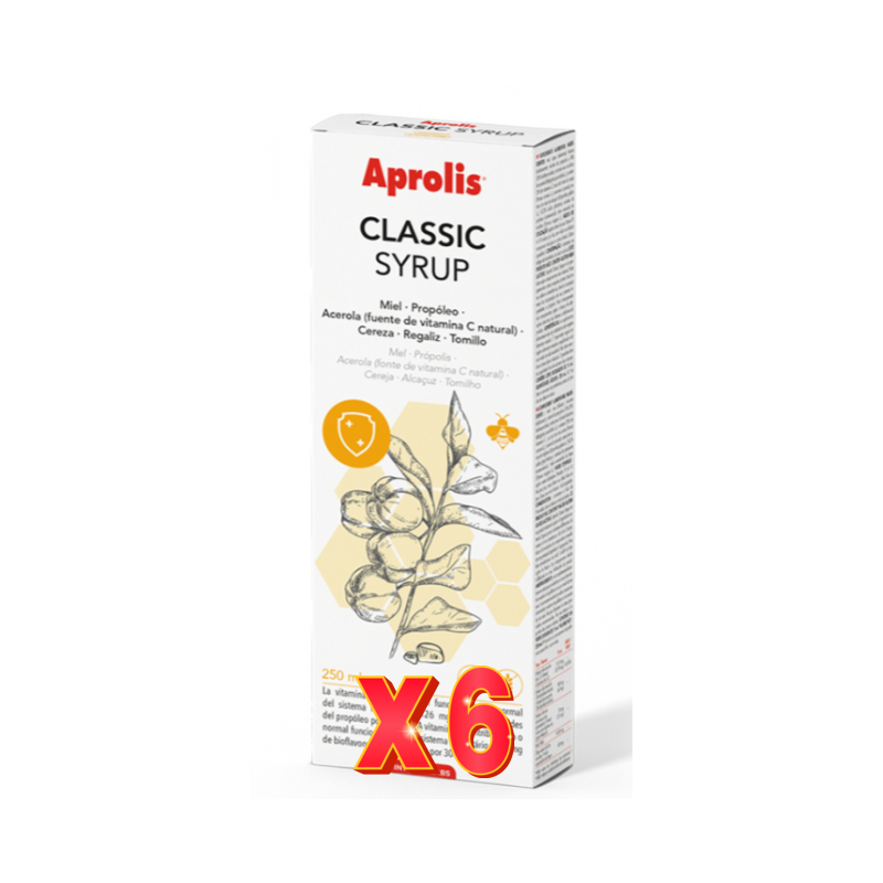 Pack 6 unidades Aprolis Jarabe 250 Ml Intersa Pack 6 unidades Aprolis Jarabe 250 Ml Intersa