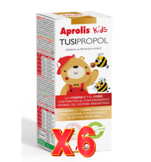 Pack 6 unidades Aprolis Kids Tusi-Propol Jarabe 105 Ml Intersa