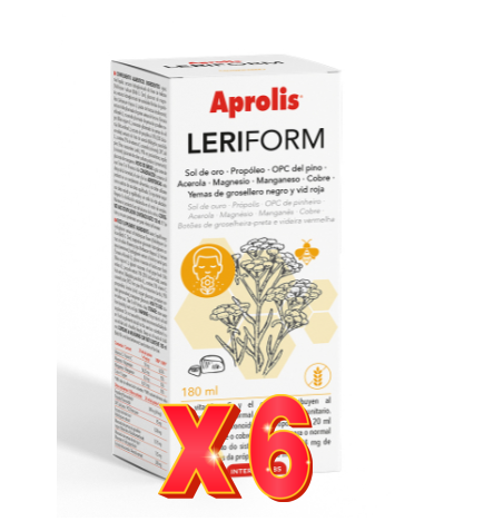 Pack 6 unidades Aprolis Leriform Adultos 180 Ml Intersa