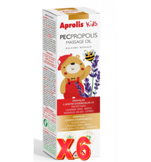 Pack 6 unidades Aprolis Masaje Propolis Kids 100 Ml Intersa