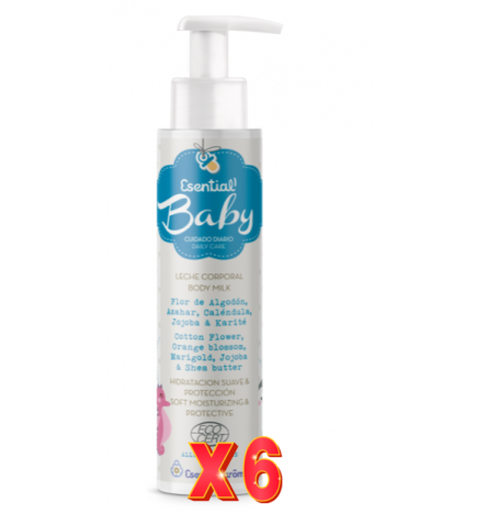 Pack 6 unidades Leche Corporal Bebe 100 Ml Esential Aroms