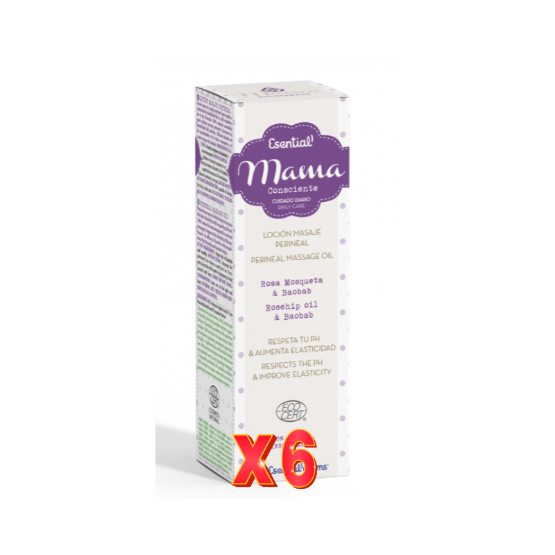 Pack 6 unidades Masaje Perineal Mama 50 Ml Esential Aroms