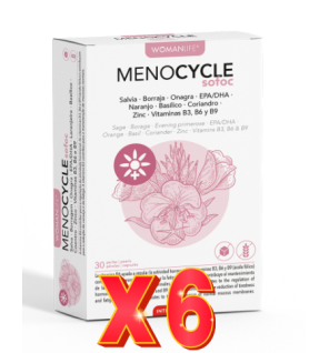 Pack 6 unidades Menocycle Sofoc 30 Perlas Intersa