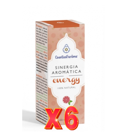 Pack 6 unidades Sinergia Aromatica Energy 15 Ml Esential Aroms