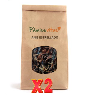 Pack de 2 unidades ANIS ESTRELLADO - Illicium verum (500g) de Pamies Vitae