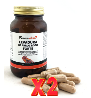 Pack de 2 unidades Levadura de Arroz Rojo Forte PV (60 cápsulas) de Pamies Vitae