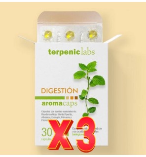 Pack de 3 uds Digestion Aromacaps, Bio 30 Cap Terpenic