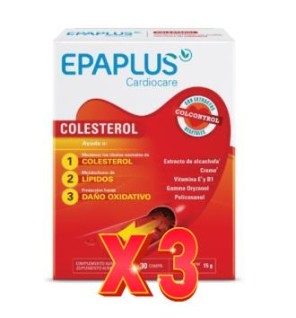 Pack de 3 uds Epaplus Cardio Colesterol 30C Epaplus