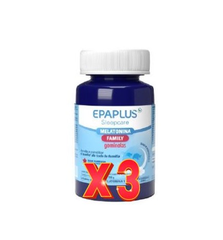 Pack de 3 uds Epaplus Sleep Melaton Gummies 50G Epaplus