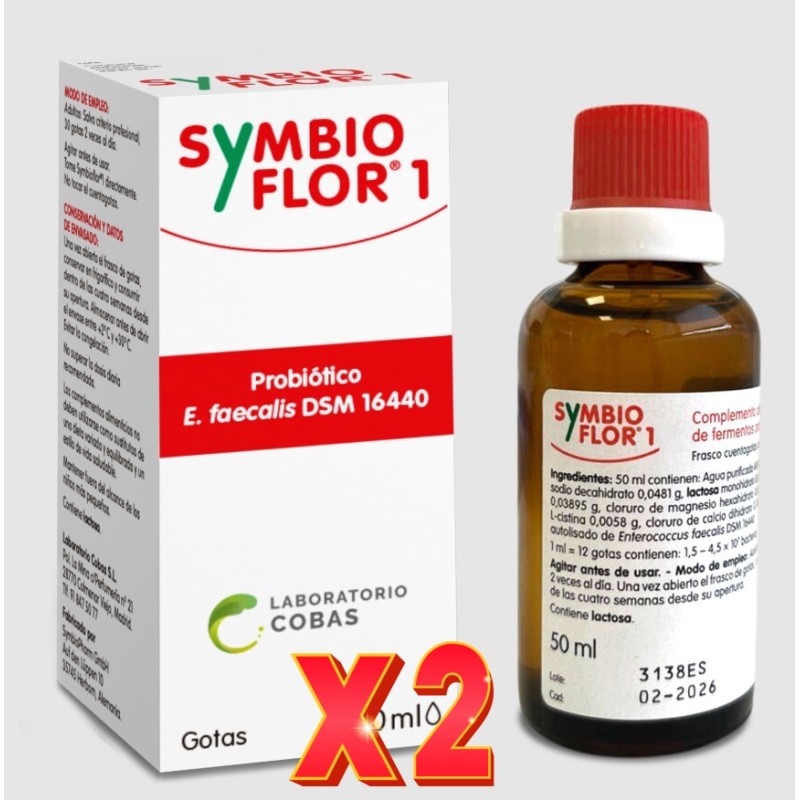 Pack de 2 unidades Symbioflor 1 en Gotas 50 Ml Symbiopharm Pack de 2 unidades Symbioflor 1 en Gotas 50 Ml Symbiopharm