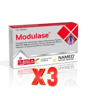 Pack de 3 unidades Modulase 20 Comprimidos Cobas