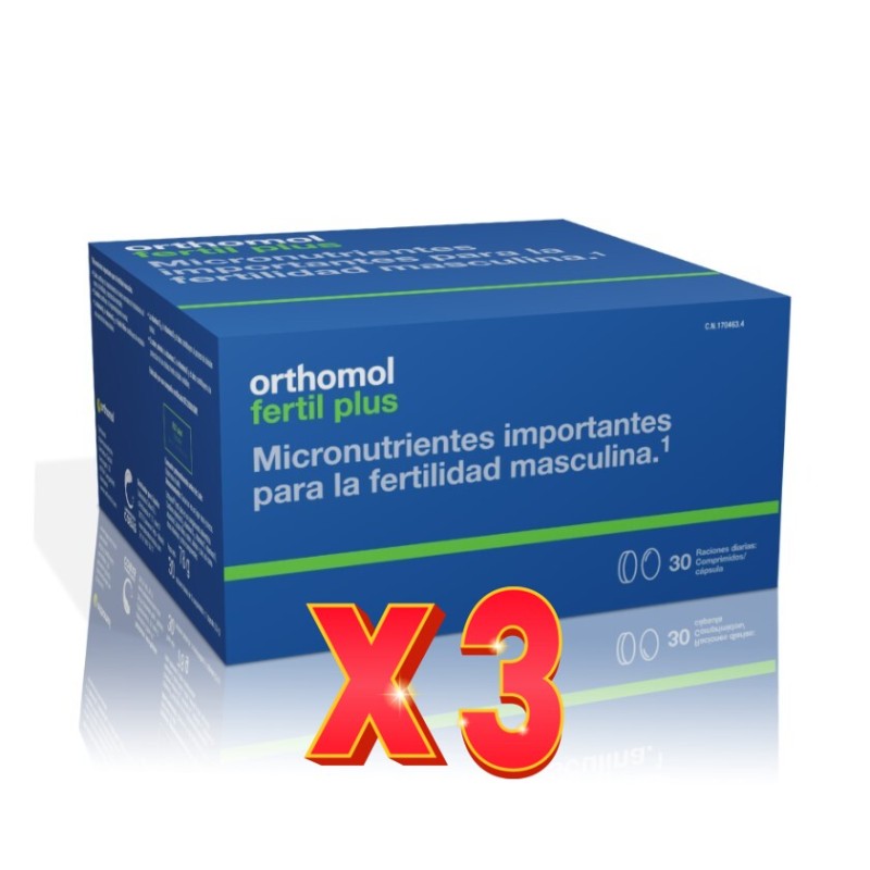 Pack de 3 unidades Orthomol Fertil Plus 30 Capsulas Y Comprimidos Y Capsulas Orthomol Pack de 3 unidades Orthomol Fertil Plus 30 Capsulas Y Comprimidos Y Capsulas Orthomol