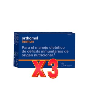 Pack de 3 unidades Orthomol Immun Granulado 30 Sobres Orthomol
