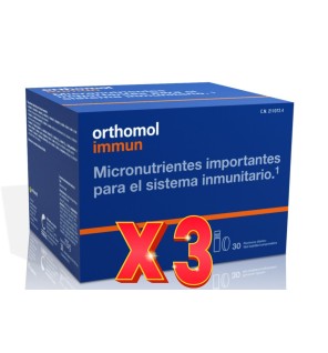 Pack de 3 unidades Orthomol Immun 30 Botellas Bebibles  Y Comprimidos Orthomol