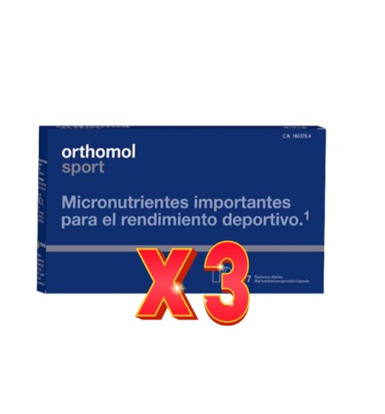 Pack de 3 unidades Orthomol Sport 7 Botellas Bebibles  Y Comprimidos  Y Capsulas Orthomol