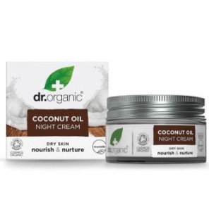 Crema De Noche Aceite De Coco 50  Ml Dr. Organic