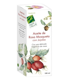 Aceite De Jojoba Con Rosa Mosqueta 100 Ml Cien Por Cien Natural