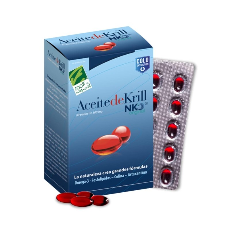 Aceite De Krill Nko 80Perlas Cien Por Cien Natural