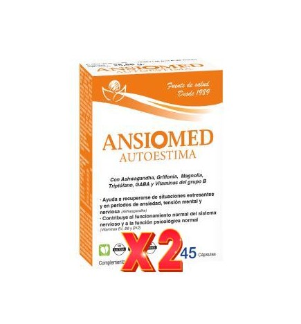 Pack de 2 unidades Ansiomed Autoestima 45 Capsulas Bioserum