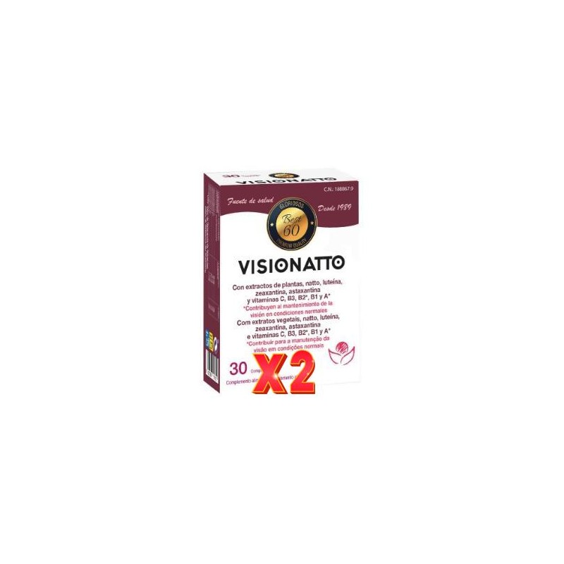 Pack de 2 unidades Visionatto 30 Comprimidos Bioserum