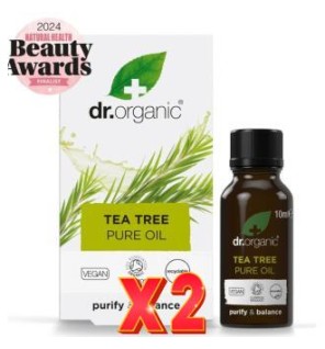 Pack de 2 unidades Aceite Puro Arbol Del Te Organico 10 Ml Dr. Organic