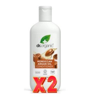 Pack de 2 unidades Acondicionador Aceite Argan Marroqui 265 Ml Dr. Organic