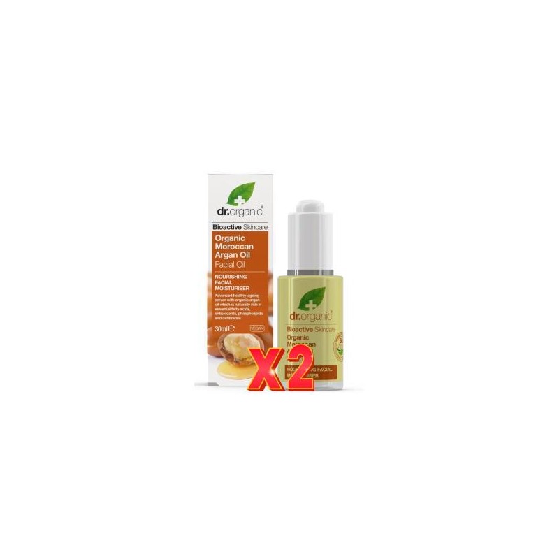 Pack de 2 unidades Aceite Facial Aceite Argan Marroqui 30 Ml Dr. Organic