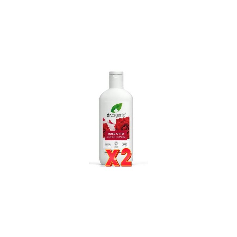 Pack de 2 unidades Acondicionador Rosa De Damasco 265 Ml Dr. Organic