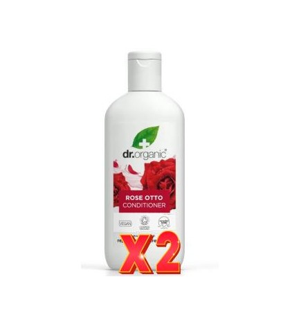 Pack de 2 unidades Acondicionador Rosa De Damasco 265 Ml Dr. Organic