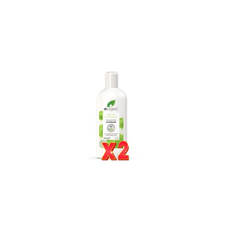 Pack de 2 unidades Acondiconador Cuero Cabell Sensible Calendula 265M Dr. Organic