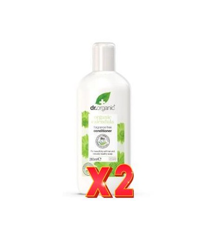 Pack de 2 unidades Acondiconador Cuero Cabell Sensible Calendula 265M Dr. Organic