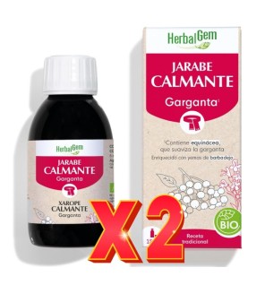 Pack de 2 unidades Jarabe Resfriados Calmante Garganta 150 Ml Herbalgem