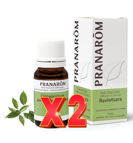 Pack de 2 unidades Ravintsara Hoja 10 Ml Pranarom Aceites