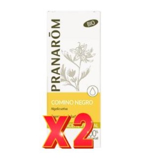 Pack de 2 unidades Comino Negro Aceite Vegetal Bio 50 Ml Pranarom Aceites