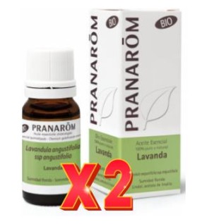 Pack de 2 unidades Lavanda Aceite Esencial Bio 10 Ml Pranarom Aceites