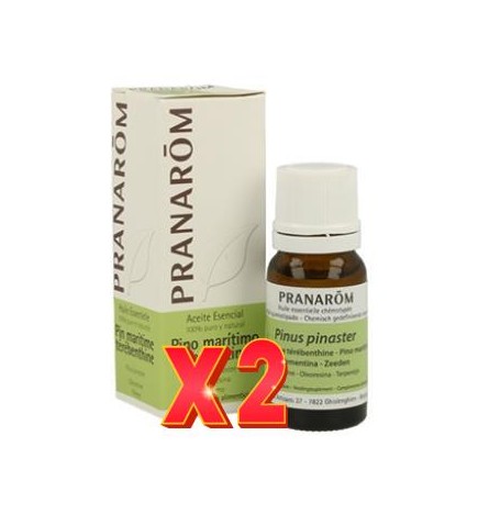 Pack de 2 unidades Pino Maritimo Trementina Oleoresina Bio 10 Ml Pranarom Aceites