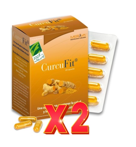 Pack de 2 unidades Curcufit 60 Capsulas Cien Por Cien Natural