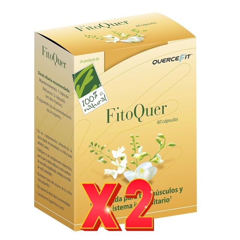 Pack de 2 unidades Fitoquer 60 Capsulas Cien Por Cien Natural Pack de 2 unidades Fitoquer 60 Capsulas Cien Por Cien Natural