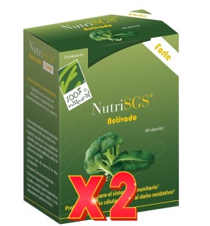 Pack de 2 unidades Nutrisgs Activado Forte 60 Capsulas Cien Por Cien Natural