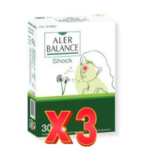 Pack de 3 unidades Aler Balance Shock 30 Capsulas Bioserum
