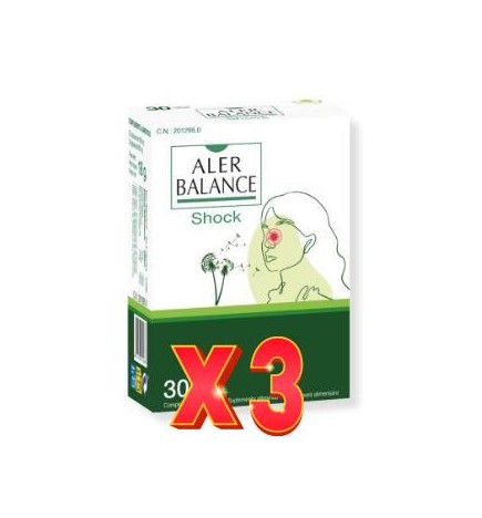 Pack de 3 unidades Aler Balance Shock 30 Capsulas Bioserum