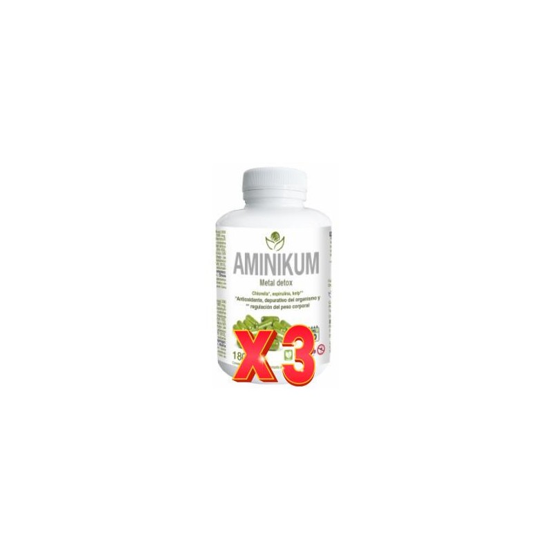 Pack de 3 unidades Aminikum 180 Capsulas Bioserum Pack de 3 unidades Aminikum 180 Capsulas Bioserum