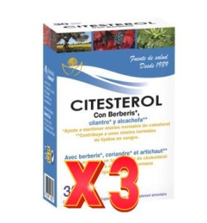 Pack de 3 unidades Citesterol Con Berberis 30 Capsulas Bioserum