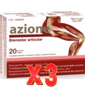 Pack de 3 unidades Azione 20 Capsulas Bioserum