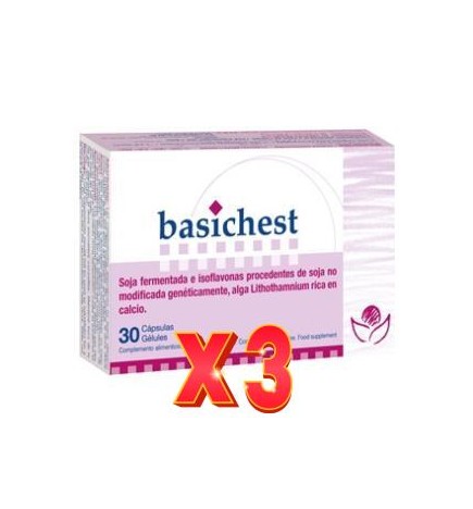 Pack de 3 unidades Basichest 30 Cápsulas Bioserum