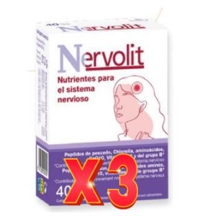 Pack de 3 unidades Nervolit 40Cap Bioserum