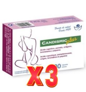 Pack de 3 unidades Candismic Plus 30 Capsulas Bioserum